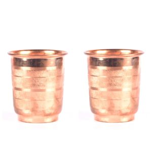 Copper Etched Tumbler Set of Two