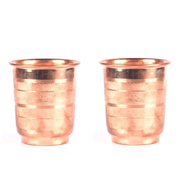 Copper Etched Tumbler Set of Two