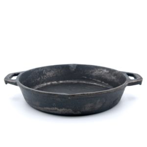 Seasoned Cast Iron Skillet with Double Handle