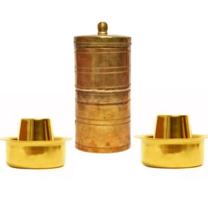 brass south indian coffee filter and davara set