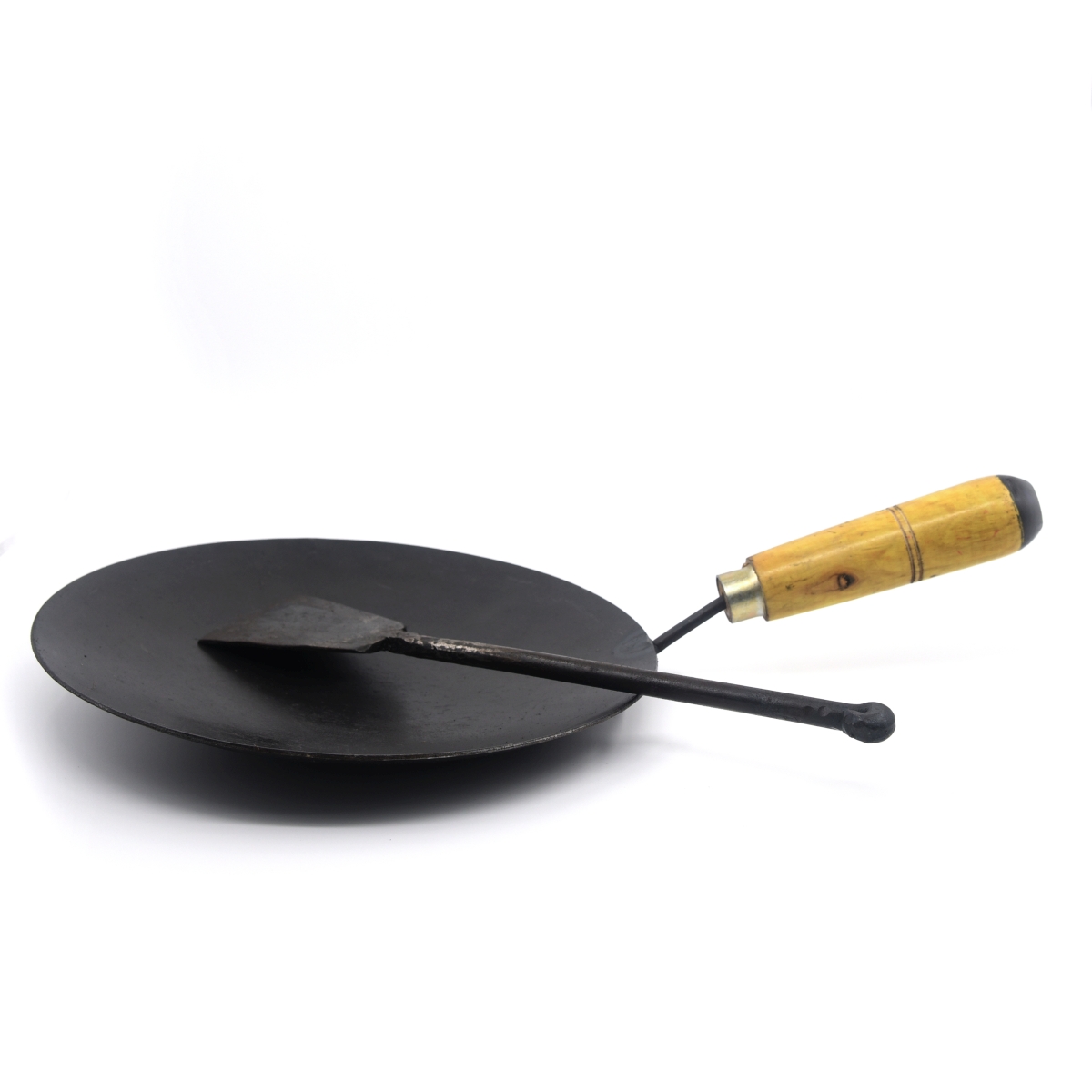 Seasoned Cast Iron Flat Dosa Tawa and Skillet Combo - Essential Traditions  by Kayal