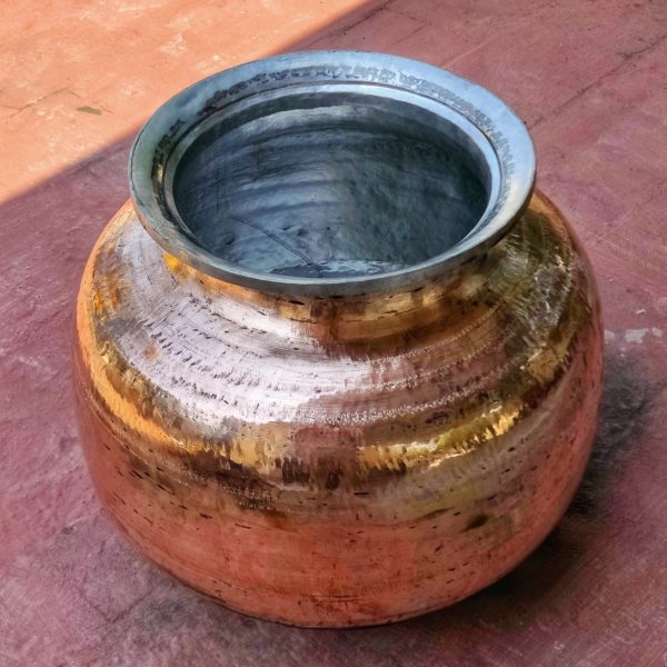 Antique Copper Large Pot with Tin Coating