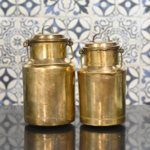 Antique Brass Milk Can with a Handle Online