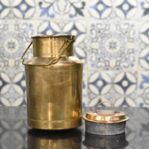 Antique Brass Milk Can with a Handle
