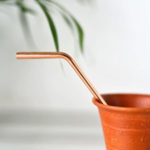 Reusable Copper Straw - Bent