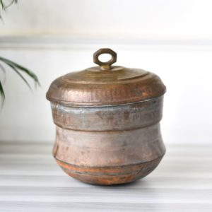 Antique Copper Idly Pot - Tin Coated